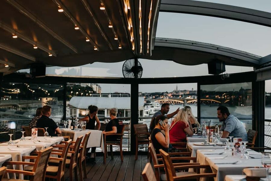 Budapest: 2-Course Dinner for 2 on a Boat Restaurant - Choosing From A South Slavic, Hungarian, and Mediterranean Menu