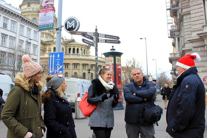 Budapest Christmas Walking Tour & Entry to St Stephen's Basilica - Walking the Danube Corso toward the Basilica