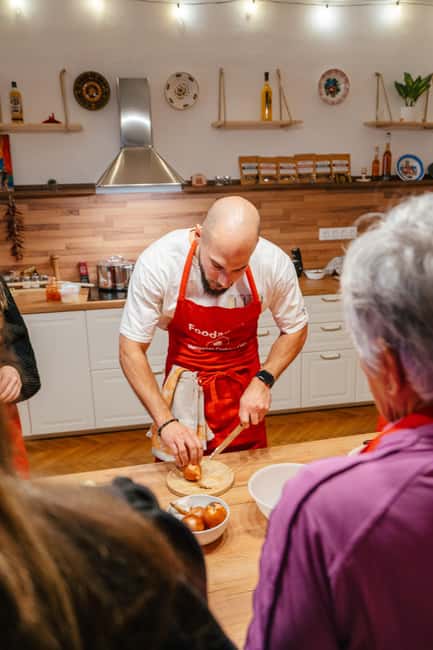 Budapest: Hungarian Cooking Class and Market Walk - Cooking together instead of watching a demonstration