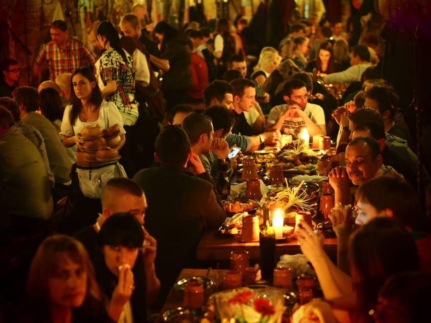 Budapest: Medieval Dinner Show with Drinks - How the show unfolds between courses