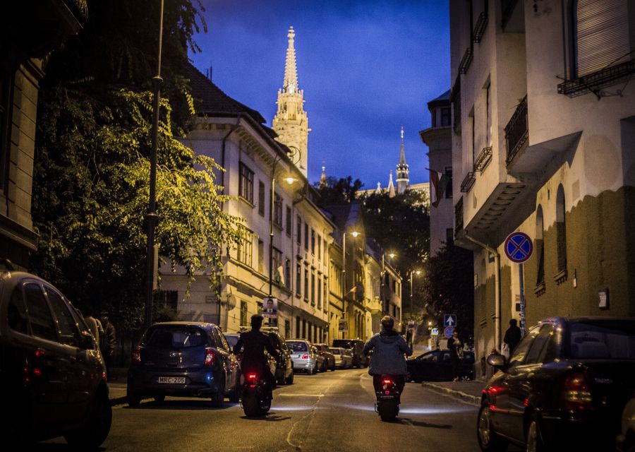 Budapest: Night Tour on MonsteRoller e-Scooter - District I and the final city panorama