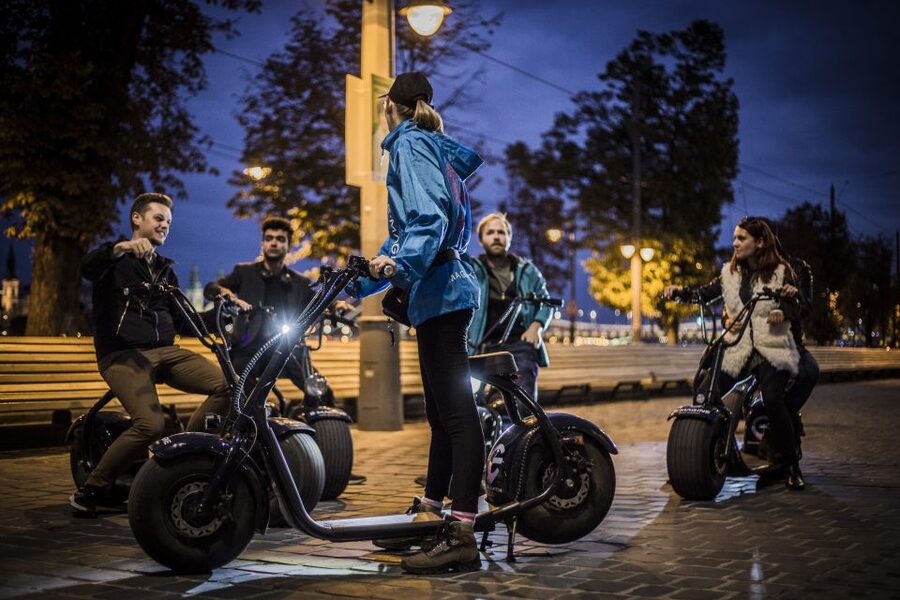 Budapest: Night Tour on MonsteRoller e-Scooter - Ten minutes to learn the MonsteRoller