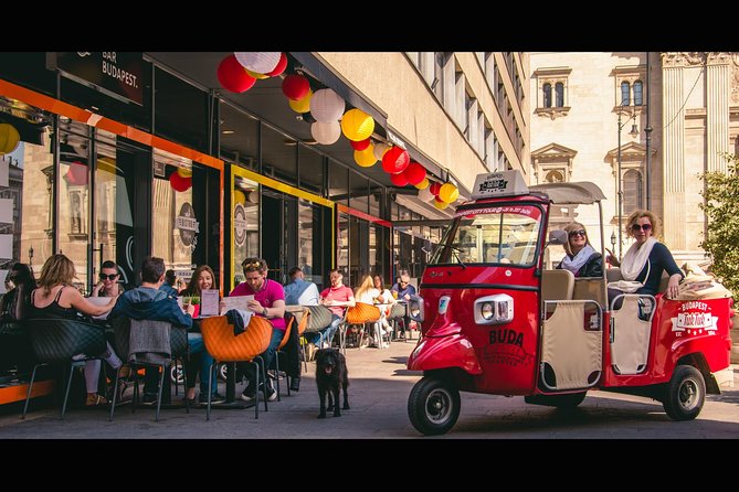 Budapest Private Tuk Tuk Tour with Wine Tasting and Cheese Platter - Quieter viewpoints above the Danube