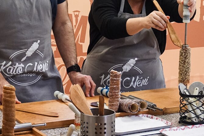 Chimney Cake Workshop Budapest Downtown - Kürtőskalács Class - A basement classroom with a bakery above