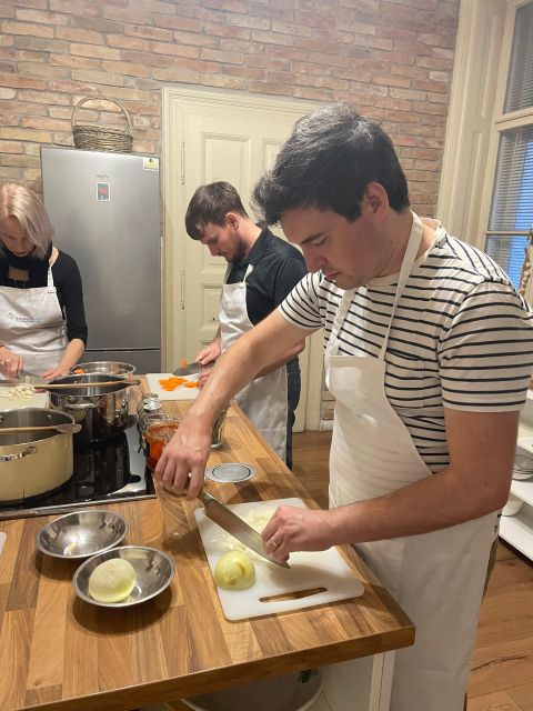 Hungarian Premium Cooking Class with 4-course meal - Preparing the three-course Hungarian menu