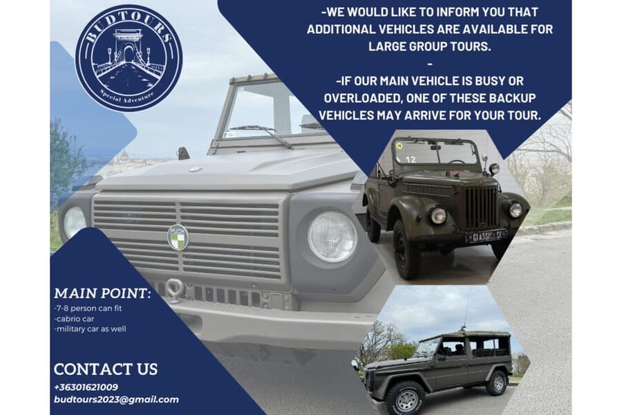Iconic Budapest tour with Classic Russian Jeep and G-Wagon - Andrassy Avenue and Heroes’ Square