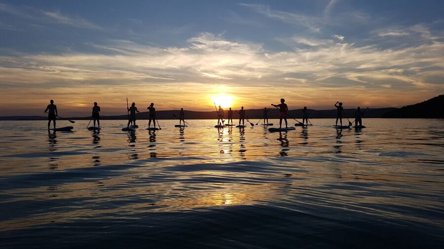 Lake Balaton: Sunset SUP Tour along the Tihany National Park - Getting comfortable on the board