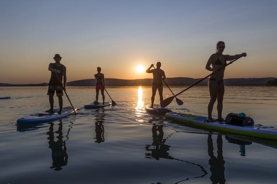 Lake Balaton: Sunset SUP Tour along the Tihany National Park - Checking in at Club Tihany