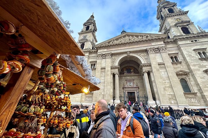 Private Budapest Christmas Market Tour with Chimney Cake & Mulled Wine - St. Stephen’s Basilica and Budapest’s grand scale
