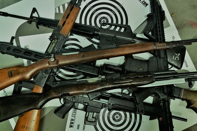Shooting package 70 - Eight guns and 70 rounds in one hour