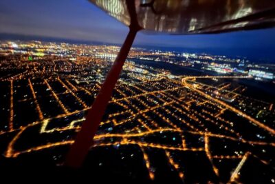 Sightseeing flight over Budapest