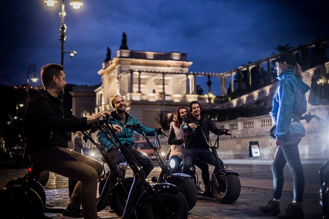 Small-Group Night Tour in Budapest on MonsteRoller e-Scooters - Castle Garden: a calm opening stop